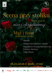 Scena przy stoliku:Mąż i żona